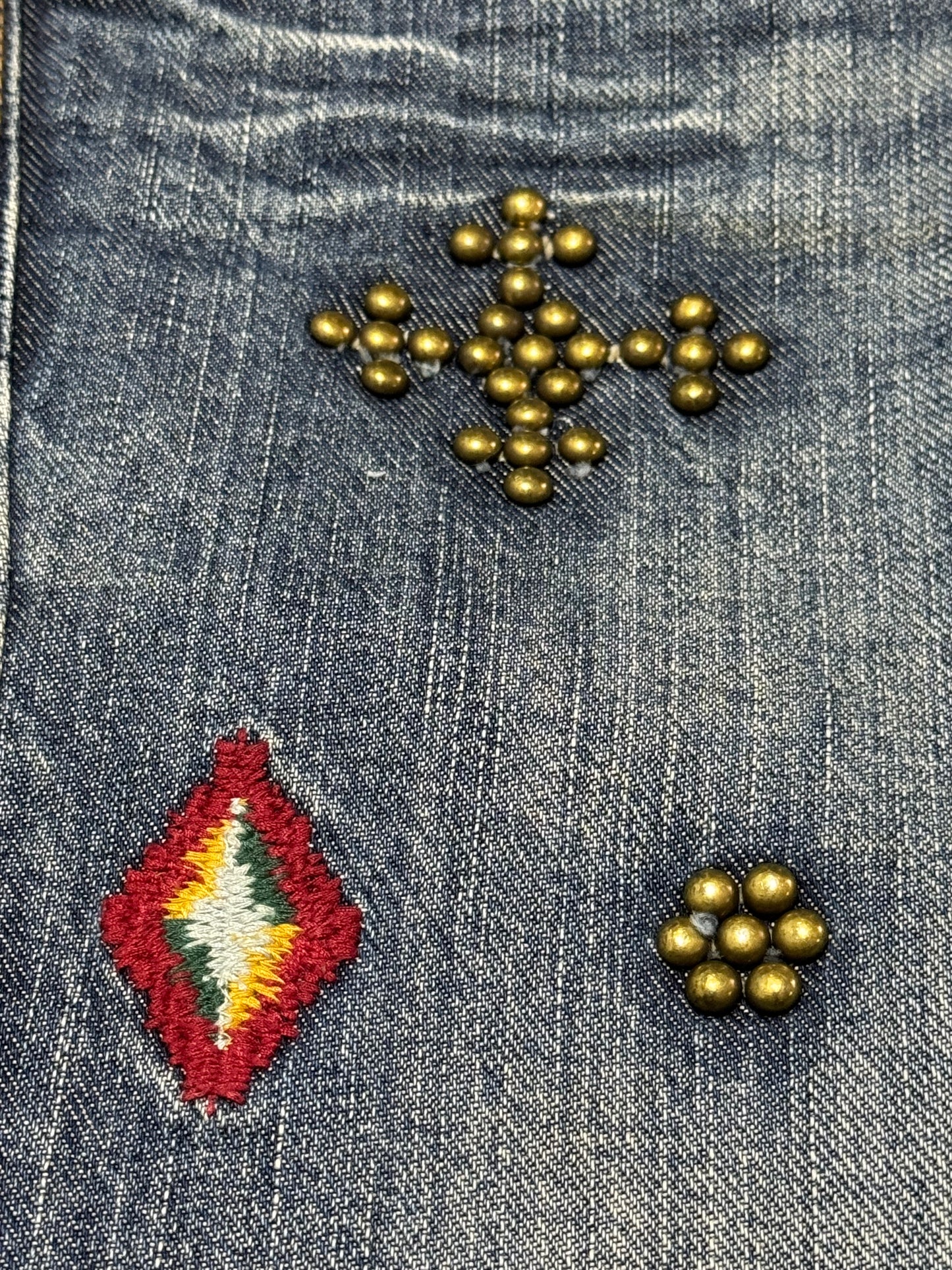 90’s studs denim pants