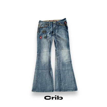 90’s studs denim pants